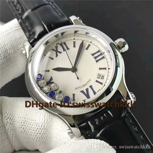 

2019 new woman watch wi 9015 2892 automatic apphire cry tal 316l teel ca e black calf kin trap tran parent ca e back ladie watche, Slivery;brown