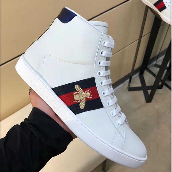 

new arrival fashion men's casual tennis shoes luxury lace up outdoor flat coach sports shoes real leather high-bee men's drivi, Black