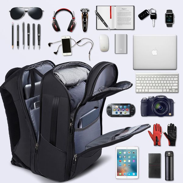

multi-functional men's backpack large-capacity business travel bag youth student bag waterproof anti-theft men's mochila