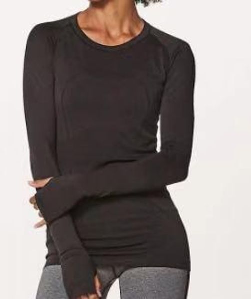 

2019 swiftly tech long sleeve crew lu gym women fitness t shirt woman long sleeve yoga womens gym sport wear women gym running top, White