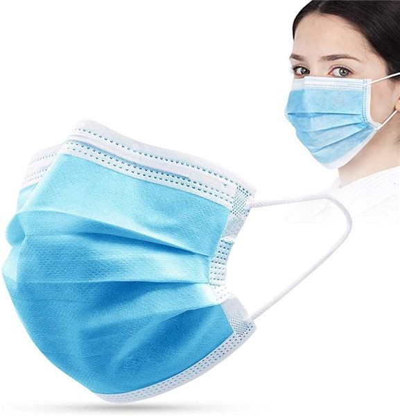 

in stock 3 ply face20 1pcs with earloops for home use comfortable dhl ship against dust mask 8ge2