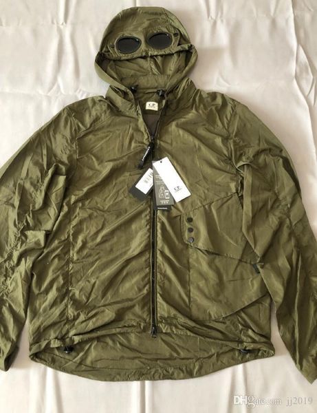 

2 цвета два стекла cp company куртки металла нейлон cp ветровку мужчин на открытом воздухе толстовки пробежки размера костюма m-xxl, Black;brown