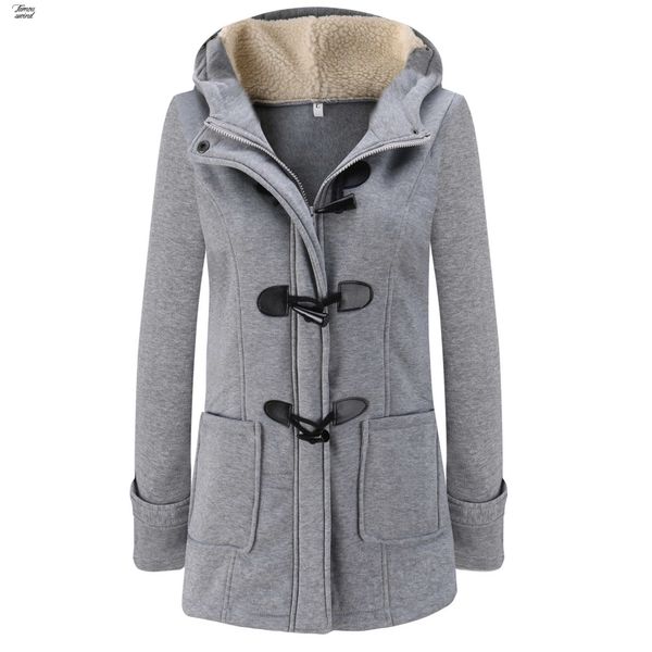 

parka women winter long thick coats cotton mujer zipper hooded casual female hooded warm outwear plus size jacket solid, Black