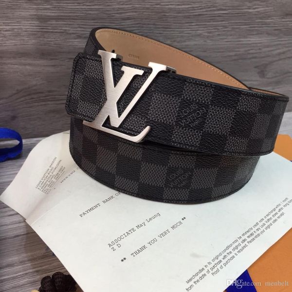 

2018 brand men belt tyle men belt cowhide genuine leather belt for men luxury automatic buckle belt whole ale, Black;brown