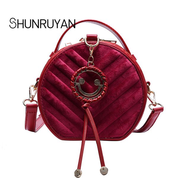 

shunruyan fashion brand design shoulder bag ladies bag handbags elegant suede women casual tote
