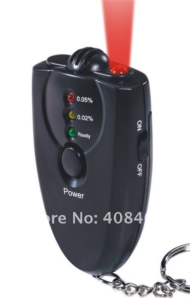 

2 pieces alcohol tester analyzer with led indicator easy to operate with key chain oem/odm 6360