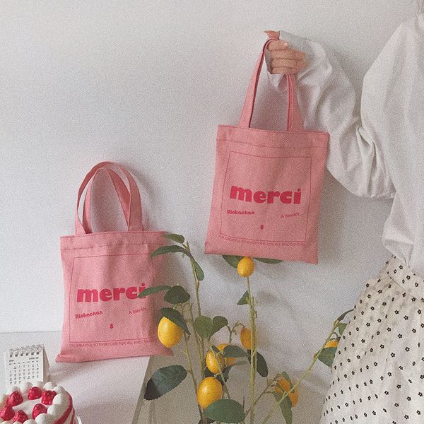 

2020 new female bag sweet college wind japanese pink small bag simple wild casual hand spring new