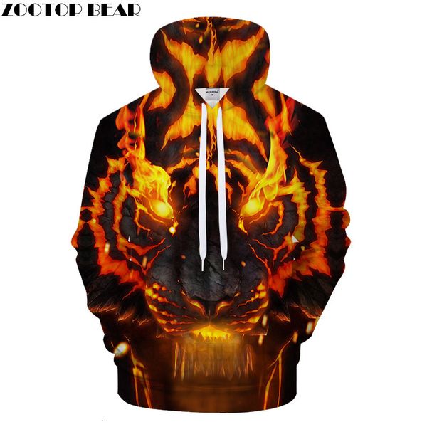

даже толстовка с капюшоном flame tiger kitty печатает легкий свитер, Black