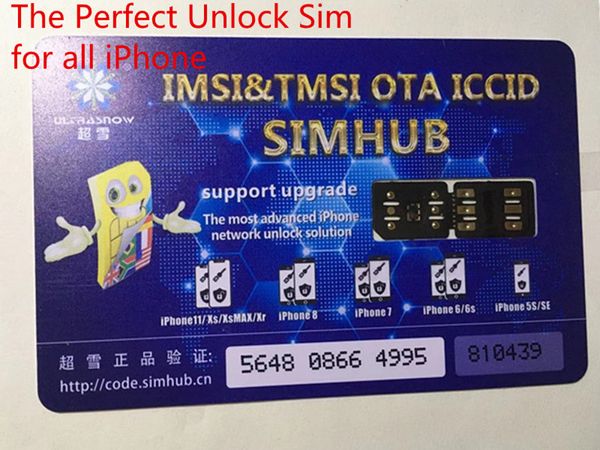 

dhl original upgradeable chinasnow mix v1.38 for ip6-xr 11pro with iccid & imsi & tmsi mode unlock sim card turbo sim gevey pro