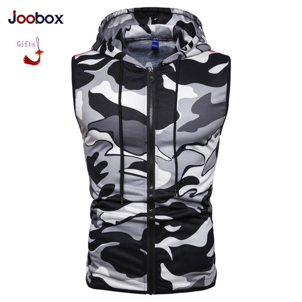 

2019 fashion brand men vest camouflage sleeveless hooded jacket casual slim fitness workout waistcoat men's clothing green 3xl, Black;white