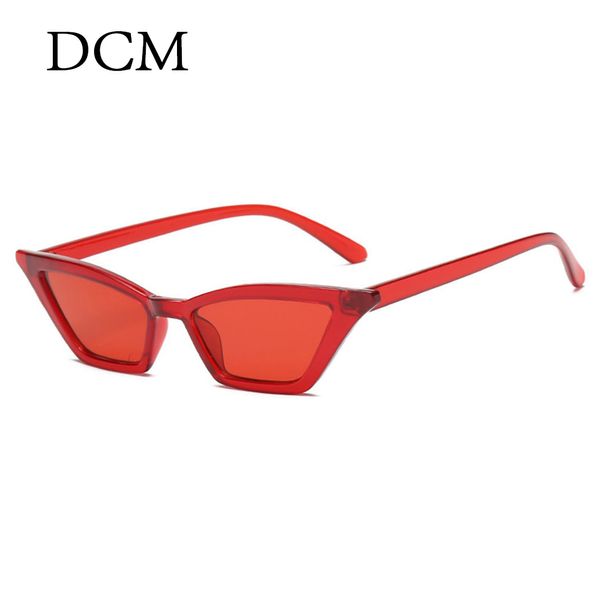 

dcm new cute cat eye sunglasses women retro small frame cateye sun glasses for ladies oculos de sol uv400 protection, White;black