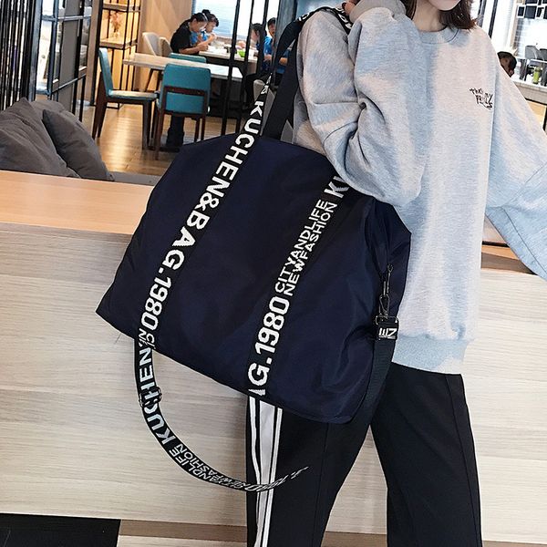 

european and american fashion large capacity mommy bag letter ribbon single shoulder oblique span women's bag