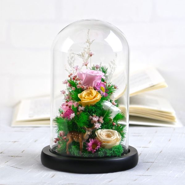 

9*15cm black base glass dome vase home decoration diameter=9cm height=15cm glass dome diy wedding favor gift other home decor