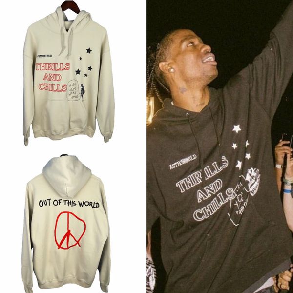 

travis scolollapalooza astroworld толстовка мужчины женщины rap tour вышивание толстовка travis scolollapalooza astroworld hoodie, Black