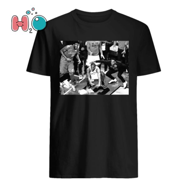 

kawhi mood raptors tailgate shirt, White;black