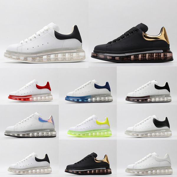 

2020 cushion black mens womens chaussures beautiful platform casual sneakers luxury designer shoes leather solid colors dress shoes 36-44