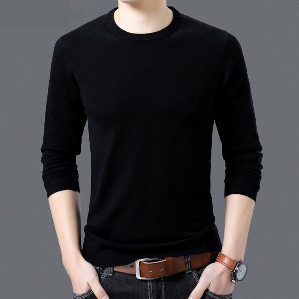 

2019 new winter mens cashmere sweater brand man clothes men's thick winter 100% merino men wool sweaters mens knitwear sweaters, White;black