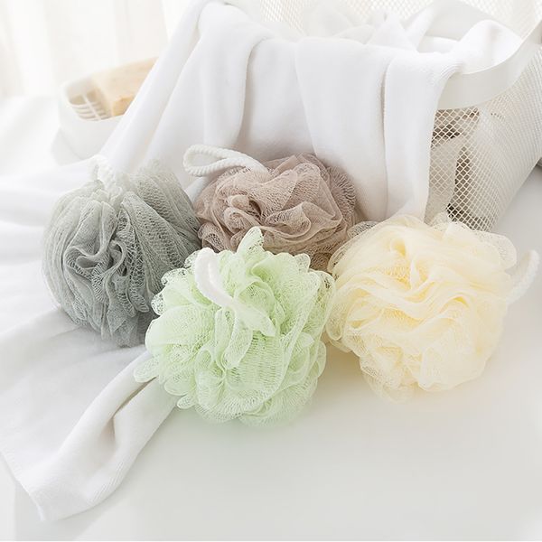 

large size exfoliating soft foaming net mesh bath ball for shower