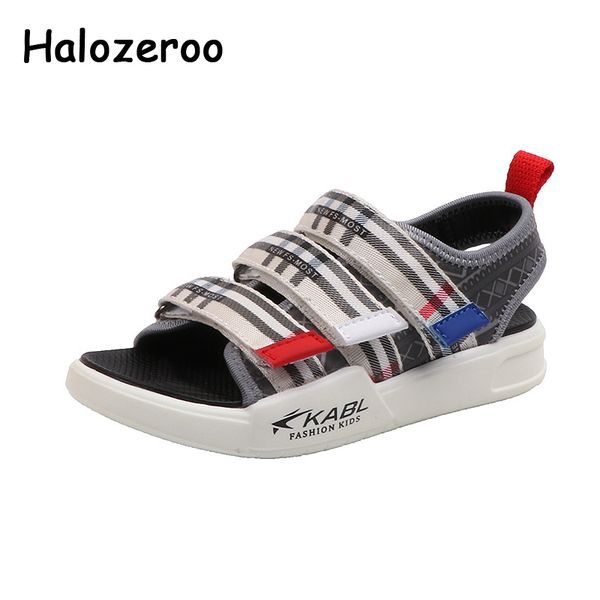 

summer kids beach sandals baby girls white brand shoes children casual sandals boys soft fashion mesh sport 2020, Black;red