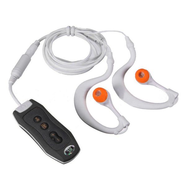 

sports 4gb clip waterproof ipx8 mp3 player fm swimming diving + earphone black #02