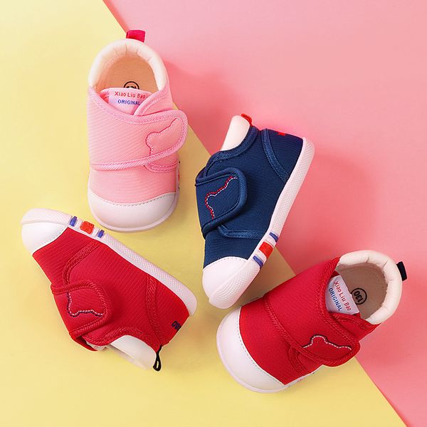 

spring and autumn baby's shoes boys soft rubber botton first walkers anti-slippery girls first walkers toddlers fashion shoes