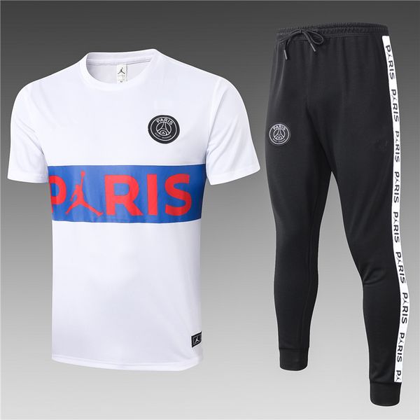 

club20 21paris мужская спортивная одежда костюмы париж костюм футбол спортивной костюм jacket2020 2021football тренировка костюм с коротким, Black