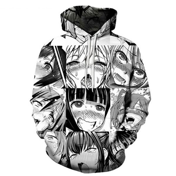ahegao zipper hoodie