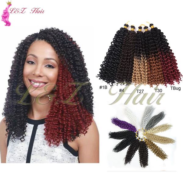 2019 Water Wave Ombre Crochet Braids Synthetic Kanekalon