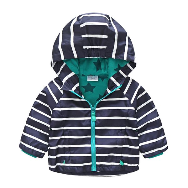 

striped boys hooded jacket spring brand designs children outerwear & coats sport boys jackets kids clothes toddler boy clothing, Blue;gray
