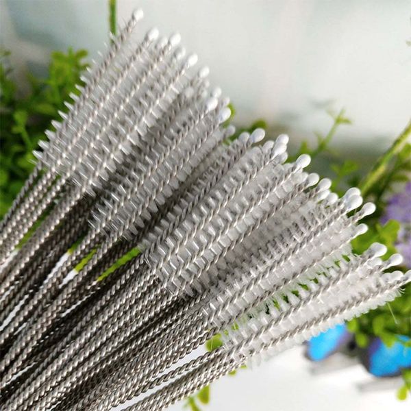 

17cm 20cm 24cm new straws brush bottle cleaners stainless steel cleaning brush nylon brush drinking pipe cleaning brushes