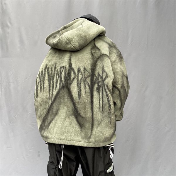 

winter mens designer coats woollen thick loose long sleeve mens jackets casual solid color teenager highstreet male outerwears, Black;brown