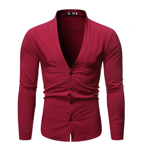 

the new fashion for men in 2019 is versatile colors, dark sleeve shirts and men's long sleeve button shirts, White;black