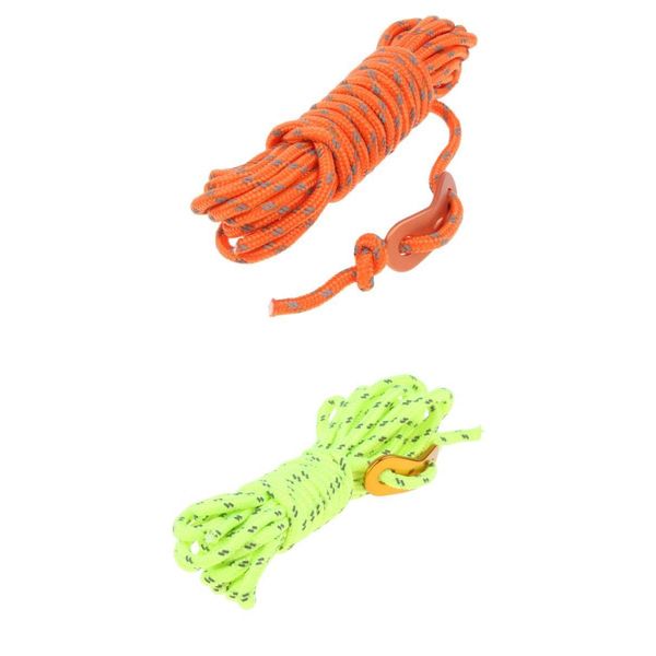

2pcs 4mm reflective tent guy line guide rope polypropylene cord with aluminum adjuster outdoor camping hiking