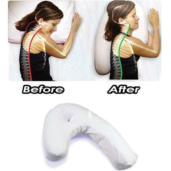 U Shape Side Sleeper Pro Neck Back Pillow Holds Your Neck Spine