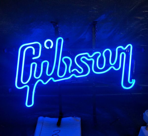 

гибсон неоновый свет реклама бар развлечения клуб украшения художественный дисплей настоящее стекло неоновая лампа металлический каркас 17
