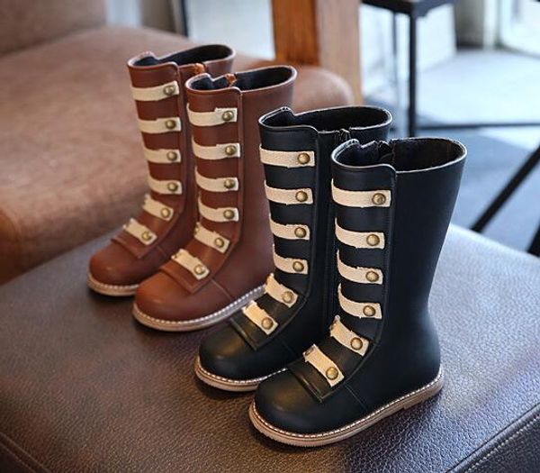 

children shoes pu leather waterproof kids snow boots brand girls boys rubber boots fashion winter sneakers baby boots, Black;grey