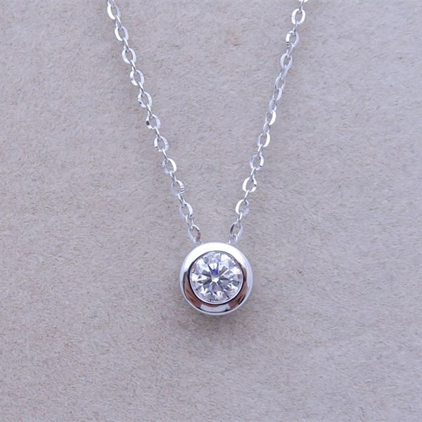 

black awn] 925 sterling silver necklace for women cute round necklaces pendants sterling silver jewelry k046