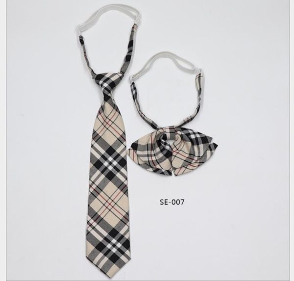 

tie polyester silk striped cotton plaid collar leading school uniform group performance accessories, Blue;purple