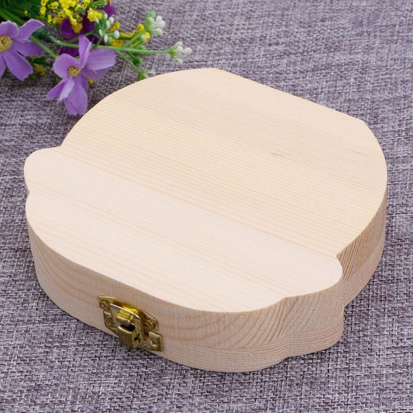 

kids tooth box organizer baby save milk teeth wood storage box for boy