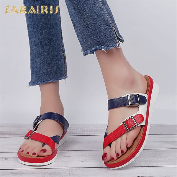

sarairis new fashion 2020 large size 43 mix color shoes woman slippers buckle decoration dropship slippers women shoes, Black