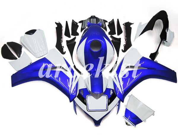 

motorcycle new abs injection full fairings kit fit for honda cbr1000rr 2008 2009 2010 2011 08 09 10 11 bodywork set custom white blue