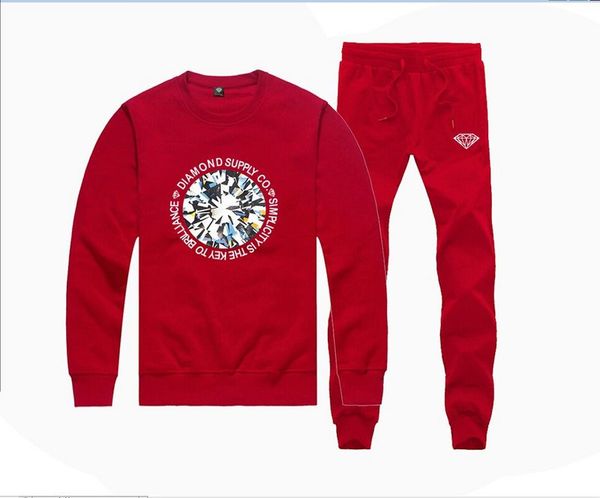 

s-5xl men hip hop cotton blend hoodies pullover tracksuits stand collar sweatshirt+pants 2pcs clothing ing, Black