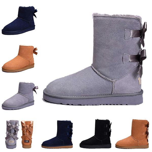 

2019 fashion women australia classic kneel boots ankle boots wgg black grey chestnut navy blue women girl boots size 36-41