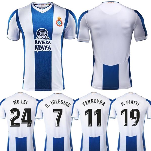 

2019 2020 rcd espanyol soccer jerseys 19 20 wu lei igiesias darder home away football jersey thailand real club deportivo espanol camise, Black;yellow