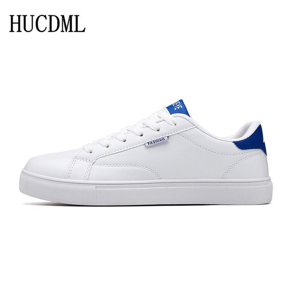 

hucdml 2019 new fashion trend korean plate shoes simple and comfortable outdoor leisure wear-resistant non-slip men white shoes, Black
