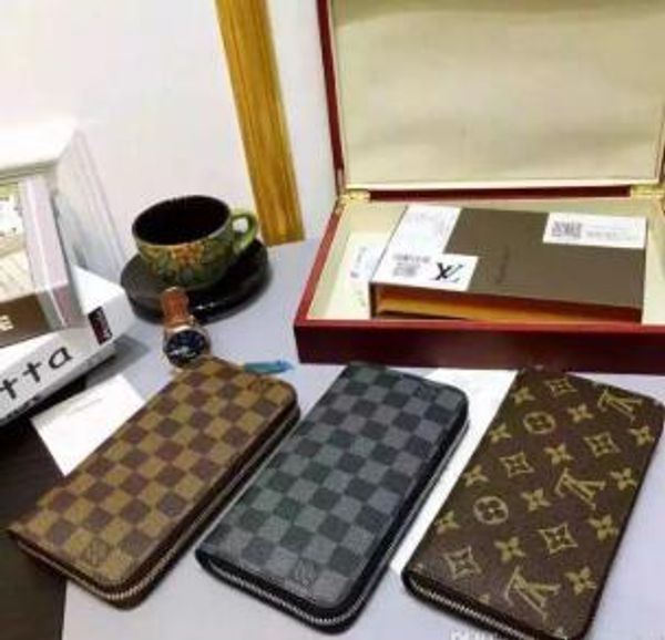 

4-color sale Cross pattern fashion Women Men famous wallets PU leather ladies wrist wallet single zipper clutch girl purse Handbag Clutch