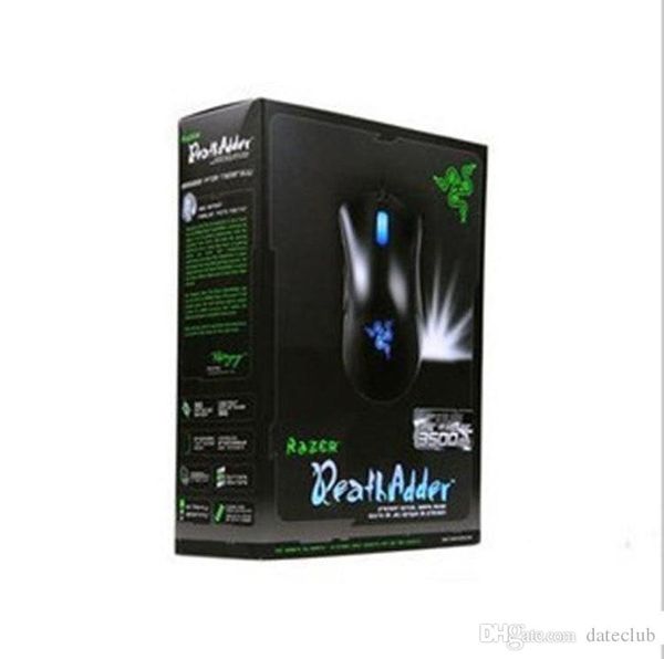 Razer Deathadder Chroma USB-kabelgebundene optische Computer-Gaming-Maus 10000 dpi Optische Sensormaus Razer Mouse Deathadder Gaming-Mäuse kostenlos DHL