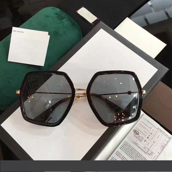 

sunglasses women brand designer fashion square big summer style mixed color frame uv400 protection lens with case and box, White;black