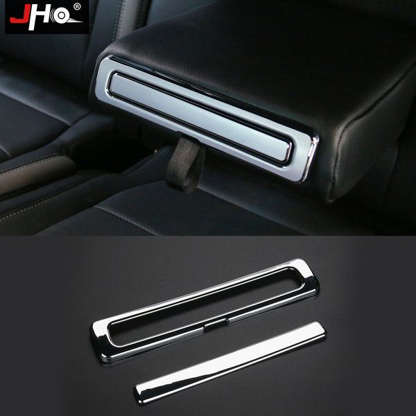 

chrome accessories rear row armrest cup holder cover trim for ford f150 2015-18
