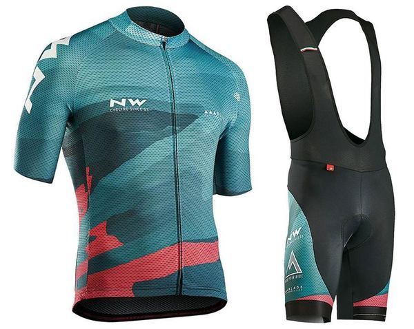 

2020 northwave с коротким рукавом велоспорт джерси bib short дышащий велосипед одежда 9d gel pad mtb одежда велосипед ropa ciclismo, Black;blue